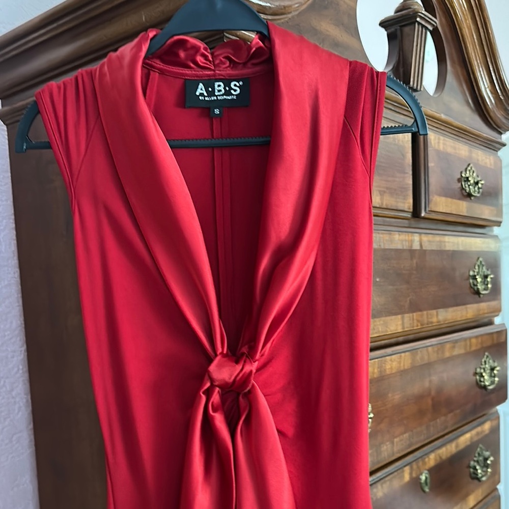 A.B.S Red Sleeveless Dress